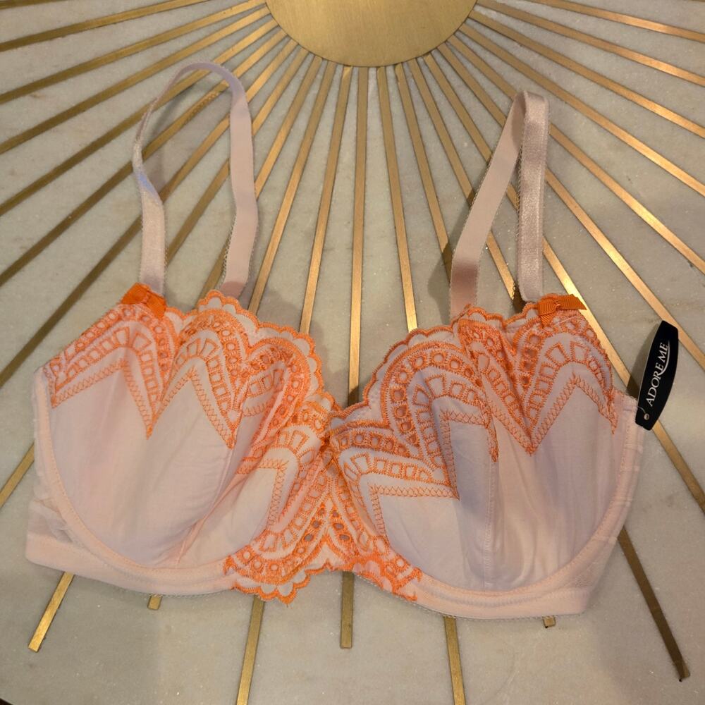 Adore Me Carelle Contour Pink Demi Bra Size‎ 34B NWT - Picture 2 of 4